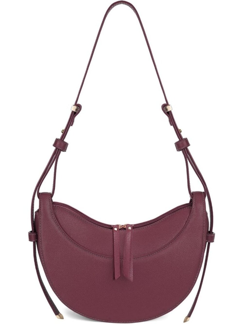 Chic Crescent Crossbody Saddle Purse - Stylish Hobo Shoulder Bag for Women